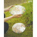 飛び石 庭 ガーデンステップ モザイクガラス モザイクタイル 飛石 踏み石 玄関アプローチ 昭和レトロ モダン 飾り 装飾 日本庭園 日本家屋 芝生 土 置き石 置石 【納期B】【lic-ksm-0046】