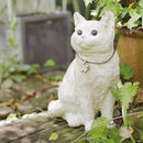 ガーデンオーナメント 庭 ネコ 猫 置き物 装飾 飾り ガーデニング 玄関 屋外 かわいい リアル 動物 オブジェ エクステリア 室内 インテリア 【納期B】【lic-ksm-0050】