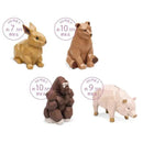 貯金箱 子供 おしゃれ 面白い 北欧 インテリア 木彫り風 うさぎ 兎 クマ 熊 ゴリラ ブタ 豚 アニマル 動物 かわいい 置き物 オブジェ 7万円 9万円 10万円 貯まる 【納期B】【lic-ksm-0055】