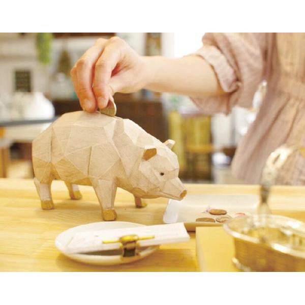 貯金箱 子供 おしゃれ 面白い 北欧 インテリア 木彫り風 うさぎ 兎 クマ 熊 ゴリラ ブタ 豚 アニマル 動物 かわいい 置き物 オブジェ 7万円 9万円 10万円 貯まる 【納期B】【lic-ksm-0055】