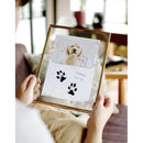 フォトフレーム 写真立て 赤ちゃん 手形 足形 ベビー 新生児 記念 思い出 卓上 壁掛け 写真フレーム 額縁 ポスターフレーム ガラス クリア インクパッド付き 【納期B】【lic-ksm-0057】