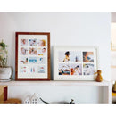 フォトフレーム 壁掛け 卓上 おしゃれ 縦 横 茶色 白 ホワイト 窓寸 12窓 24窓 正方形 インスタ風 シンプル インテリア 玄関 リビング ダイニング 寝室 子供部屋 【納期B】【lic-ksm-0059】