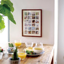 フォトフレーム 壁掛け 卓上 おしゃれ 縦 横 茶色 白 ホワイト 窓寸 12窓 24窓 正方形 インスタ風 シンプル インテリア 玄関 リビング ダイニング 寝室 子供部屋 【納期B】【lic-ksm-0059】