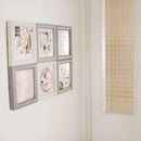 フォトフレーム 壁掛け 卓上 おしゃれ SNS風 正方形 スクエア インスタ 6連 枠 シンプル モノトーン インテリア 写真フレーム 額縁 折畳み 【納期B】【lic-ksm-0061】