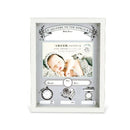 フォトフレーム 赤ちゃん 新生児 ベビーポスター フレーム 壁掛け 卓上 おしゃれ モノトーンカラー 名前 誕生日 出生時間 身長 体重 台紙 【納期B】【lic-ksm-0065】