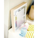 フォトフレーム 赤ちゃん 12カ月 1年用 新生児 ベビーポスター フレーム ガラス 折りたたみ おしゃれ モノトーンカラー インテリア 12ヶ月 【納期B】【lic-ksm-0069】