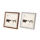 フォトフレーム 壁掛け 卓上 おしゃれ 茶 ブラウン グレー 正方形 約30×30cm アートフレーム ガラス 写真フレーム 額縁 ポスターフレーム シンプル インテリア 【納期B】【lic-ksm-0071】
