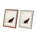 フォトフレーム 壁掛け 卓上 おしゃれ 茶 ブラウン グレー 長方形 縦 横向き アートフレーム ガラス 写真フレーム 額縁 ポスターフレーム シンプル インテリア 【納期B】【lic-ksm-0072】