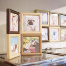 フォトフレーム 壁掛け 卓上 おしゃれ SNS 4連 シンプル ウッド調 木製風 モダン アート インテリア 写真フレーム 額縁 真四角 スクエア 【納期B】【lic-ksm-0073】