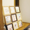 フォトフレーム 壁掛け 卓上 おしゃれ SNS 9連 シンプル ウッド調 木製風 モダン アート インテリア 写真フレーム 額縁 真四角 スクエア 【納期B】【lic-ksm-0075】