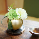 供花 造花 アレンジメント お供え 献花 仏花 消臭 抗菌 お悔やみ 法事 祭壇 四十九日 ペット 犬 猫 ネコ 菊 カーネーション 桔梗 鉢付き おしゃれ コンパクト 【納期B】【lic-ksm-0078】