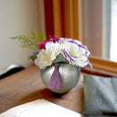 供花 造花 アレンジメント お供え 献花 仏花 消臭 抗菌 お悔やみ 法事 祭壇 四十九日 ペット 犬 猫 ネコ 菊 カーネーション 桔梗 鉢付き おしゃれ コンパクト 【納期B】【lic-ksm-0078】