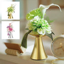 供花 造花 アレンジメント お供え 献花 仏花 お悔やみ花 枯れない 法事 仏具 仏壇 法要 枕花 盆 命日 お彼岸 喪中 一周忌 ペット 犬 猫 ネコ 菊 鉢付き 手元供養 【納期B】【lic-ksm-0080】