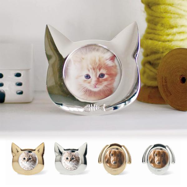 写真立て 猫用 ネコ 犬用 イヌ ペット 遺影 フォトフレーム 仏壇 メモリアル ガラス 小さい 小型 仏具 遺影 おしゃれ モダン お供え お悔み コンパクト 手元供養 【納期B】【lic-ksm-0085】