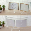 写真立て 横向き L判 サイズ 2枚用 フォトフレーム クリア ガラス 【納期B】【lic-ksm-kg-8027】