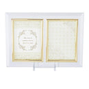 写真立て 縦向き ポスト判 サイズ 2枚用 フォトフレーム ガラスフレーム ゴージャス インテリア おしゃれ 北欧 【納期B】【lic-ksm-kg-9653】