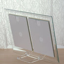 写真立て 縦向き ポスト判 サイズ 2枚用 フォトフレーム ガラスフレーム ゴージャス インテリア おしゃれ 北欧 【納期B】【lic-ksm-kg-9653】