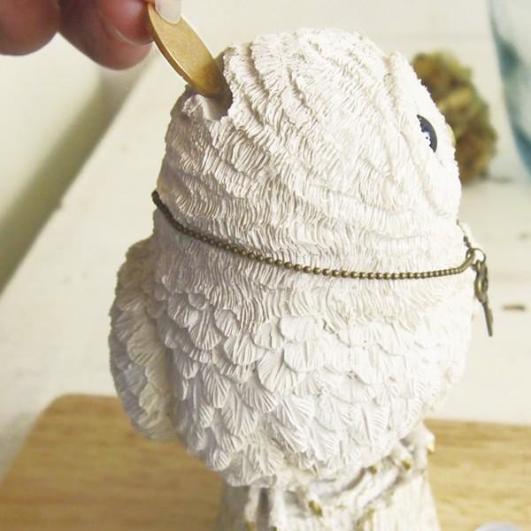 貯金箱 フクロウ ふくろう 梟 動物 インテリア 置き物 おしゃれ 【納期B】【lic-ksm-kh-60964】