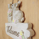 ガーデニング オーナメント うさぎ 鳥 フクロウ おしゃれ 北欧 動物 庭の ガーデン 看板 プレート 壁掛け 【納期B】【lic-ksm-kh-60979】