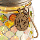 ガーデンライト モザイクタイル ガラス 瓶 ソーラー LED おしゃれ 照明 庭 ガーデニング 置き型 吊り下げ 【納期B】【lic-ksm-kl-10352】