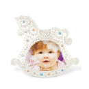 写真立て 1枚用 赤ちゃん ベビー 馬 レース風 かわいい インテリア おしゃれなフォトフレーム 【納期B】【lic-ksm-kp-31316】