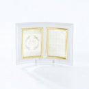 写真立て 2枚用 L判 縦型 ガラスフレーム おしゃれ 高級感 【納期B】【lic-ksm-kr-8021】