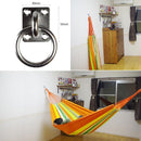 ハンモック取付金具セット 柱用 取り付け 設置 固定 ステンレス製 丈夫 頑丈 耐荷重 200kg 強力 壁 柱 部品 ネジ 吊下げ 道具 室内 【納期A】【lic-ktd-001】