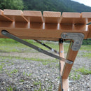 折りたたみテーブル 屋外 コンパクト 持ち運び 折り畳み スリム かさばらない 省スペース アウトドア キャンプ センターテーブル 木製 【納期A】【lic-ktd-003】
