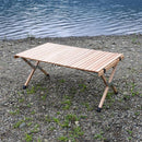 折りたたみテーブル 屋外 コンパクト 持ち運び 折り畳み スリム かさばらない 省スペース アウトドア キャンプ センターテーブル 木製 【納期A】【lic-ktd-003】