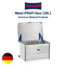 収納ボックス 30L 収納コンテナ 軽量 耐腐食性 キャンプ道具 工具箱 整理 蓋つき アルミ製 ブランド ヒューナースドルフ hunersdorff 【納期A】【lic-ktd-011】