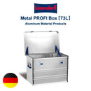 収納コンテナ ボックス 73L 軽い キャンプ 道具入れ 工具 収納箱 フタ付き アルミ製 高品質 ブランド メーカー ヒューナースドルフ 【納期A】【lic-ktd-013】