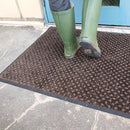 ドアマット 屋外 玄関マット 50×75cm 防炎 薄型 厚み 泥よけ 土足 ずれない すべり止め 日本製 吸水 屋内 業務用 家庭用 エントランス ペットボトル再利用品 【納期C】【lic-ktj-031】