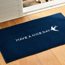 玄関マット ドアマット 45×75cm おしゃれ つばめ ツバメ 燕 柄 屋内マット 室内用 滑り止め ずれない 業務用 家用 吸水 速乾 高性能 丸洗い 洗える 日本製 【納期C】【lic-ktj-070】