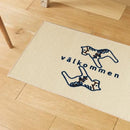 玄関マット ドアマット 45×75cm おしゃれ 馬 かわいい デザイン 柄 動物 屋内 室内用 滑り止め ずれない 吸水 速乾 ウォッシャブル 丸洗い 洗える 日本製 【納期C】【lic-ktj-073】
