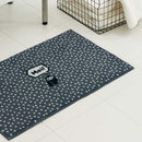 玄関マット ドアマット 45×75cm おしゃれ フクロウ ふくろう 梟 柄 デザイン アニマル 動物 シンプル 屋内 室内用 家庭用 吸水 速乾 丸洗い 洗える 日本製 【納期C】【lic-ktj-074】