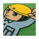 玄関マット 75×90cm 安全第一 工事現場 作業場 工場 業務用 エントランス 注意 誘導 ドアマット 屋外 ずれにくい 滑り止め 屋内 日本製 【納期C】【lic-ktj-091】