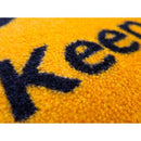 玄関マット 75×90cm ドアマット 屋外 立入禁止 工事現場 建設現場 作業場 滑り止め 屋内 日本製 業務用 エントランスマット 注意喚起 【納期C】【lic-ktj-092】