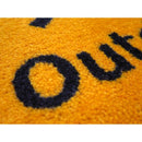 玄関マット 75×90cm ドアマット 屋外 土足厳禁 注意喚起 誘導 工事 現場 作業場 工場 ずれにくい 滑り止め 日本製 業務用 エントランス 【納期C】【lic-ktj-094】