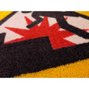 玄関マット 75×90cm ドアマット 屋外 足元注意 工事現場 建設現場 作業場 工場 ずれにくい 滑り止め 屋内 日本製 業務用 注意喚起 誘導 【納期C】【lic-ktj-096】