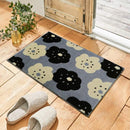 玄関マット ドアマット 45×75cm おしゃれ 花柄 フラワー 和 屋内 滑り止め ずれない 吸水 速乾 丸洗い 北欧 ポップ かわいい 日本製 SOUSOU 【納期C】【lic-ktj-112】