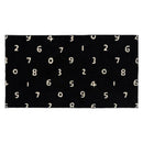 玄関マット ドアマット 60×110cm 屋内 おしゃれ 数字 素数 柄 ナンバー 黒 ブラック 洗える 吸水 キッチン 脱衣所 日本製 すべり止め 【納期C】【lic-ktj-113】