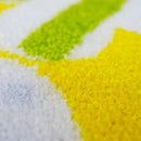 玄関マット ドア 45×75cm おしゃれ 北欧 花柄 イエロー 黄色 植物 洗える 丸洗い 吸水 キッチン 脱衣所 日本製 滑り止め ずれない 床材 【納期C】【lic-ktj-114】