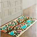 玄関マット ドアマット 110×60cm 屋内 おしゃれ 北欧 植物 木 柄 洗える 丸洗い 吸水 キッチン 脱衣所 ランドリー 日本製 滑り止め すべり止め ずれ防止 【納期C】【lic-ktj-115】