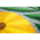 玄関マット 北欧 花柄 ドアマット 45×65cm 屋内 おしゃれ 植物 洗える 丸洗い 吸水 キッチン 脱衣所 ランドリー 日本製 滑り止め すべり止め クリーンテックス 【納期C】【lic-ktj-116】