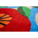 玄関マット 北欧 花柄 ドアマット 45×65cm 屋内 おしゃれ 植物 洗える 丸洗い 吸水 キッチン 脱衣所 ランドリー 日本製 滑り止め すべり止め クリーンテックス 【納期C】【lic-ktj-116】