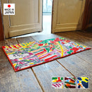 ドアマット 玄関マット 室内 屋内 滑り止め おしゃれ 北欧 吸水 エントランス カラフル 動物 猿 iracchi デザイナー ブランド コラボ クリーンテックス 洗える 【納期C】【lic-ktj-122】