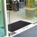 エントランスマット 泥落とし 屋外 業務用 マンション ビル ショップ 店舗 カフェ レストラン 薄型 吸水 滑り止め ラバーマット ドアマット 玄関 45×75cm 【納期C】【lic-ktj-irh-002】