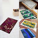 玄関マット 45×75 日本製 室内用 屋内 吸水 洗える すべり止め デザイン おしゃれ かわいい ドアマット エントランスマット 扉マット 花柄 床材 敷き物 【納期C】【lic-ktj-kmc-001】