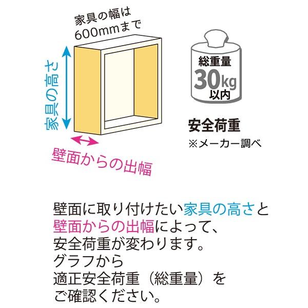 壁掛けフック 石膏ボード用 壁付け 壁面 取り付け 金具 テレビ TV 棚 収納 ラック ウォールフック DIY ウォールマウント Wall Mount 【納期A】【lic-kwk-017】