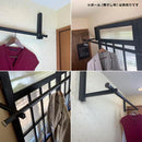 物干し竿受け 壁付け 金具 物干し台 室内 ブラケット 石膏ボード 取り付け 可能 ハンガー ラック スリム おしゃれ 折りたたみ 収納 屋内 梅雨 部屋干し 洗濯物 【納期A】【lic-kwk-018】